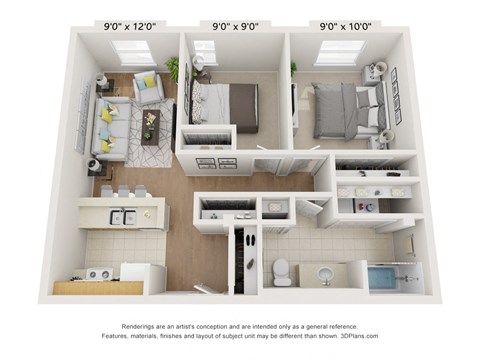 2 Bedroom Unit